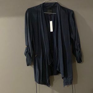 Navy quarter sleeve blazer